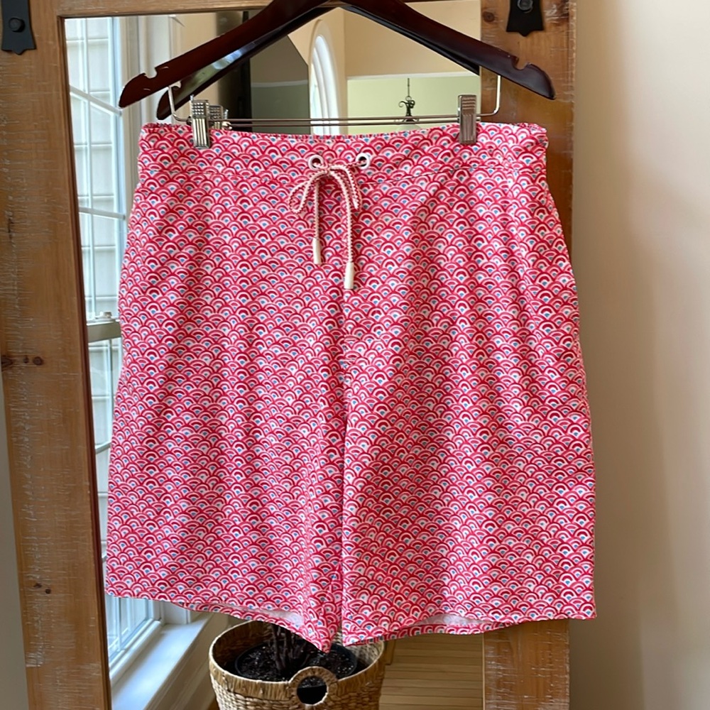 johnnie-O Retro Print Swim Trunks Size XL
